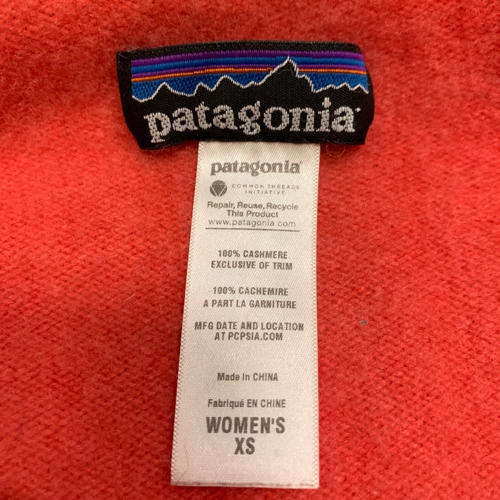 Coral Patagonia Zip Up Sweater